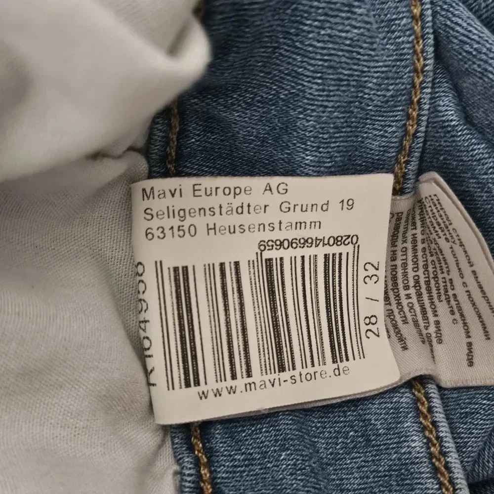 Mavi Jeans Co Emma Slim Boyfriend Light‎ Wash Denim Jeans Women's Size 28 32 - Picture 8 of 11